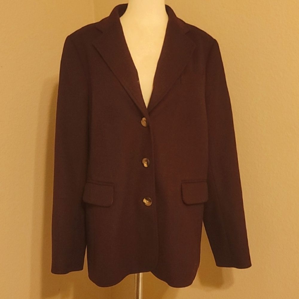 Ll bean wool Blazer size 16